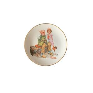 Vintage Norman Rockwell The Cobbler Porcelain Collectors Plate - A Must-Have for